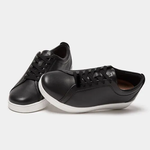  Rally Leather Panel Sneaker in Black  