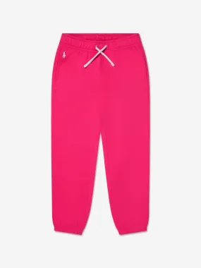 Ralph Lauren Girls Logo Joggers in Pink