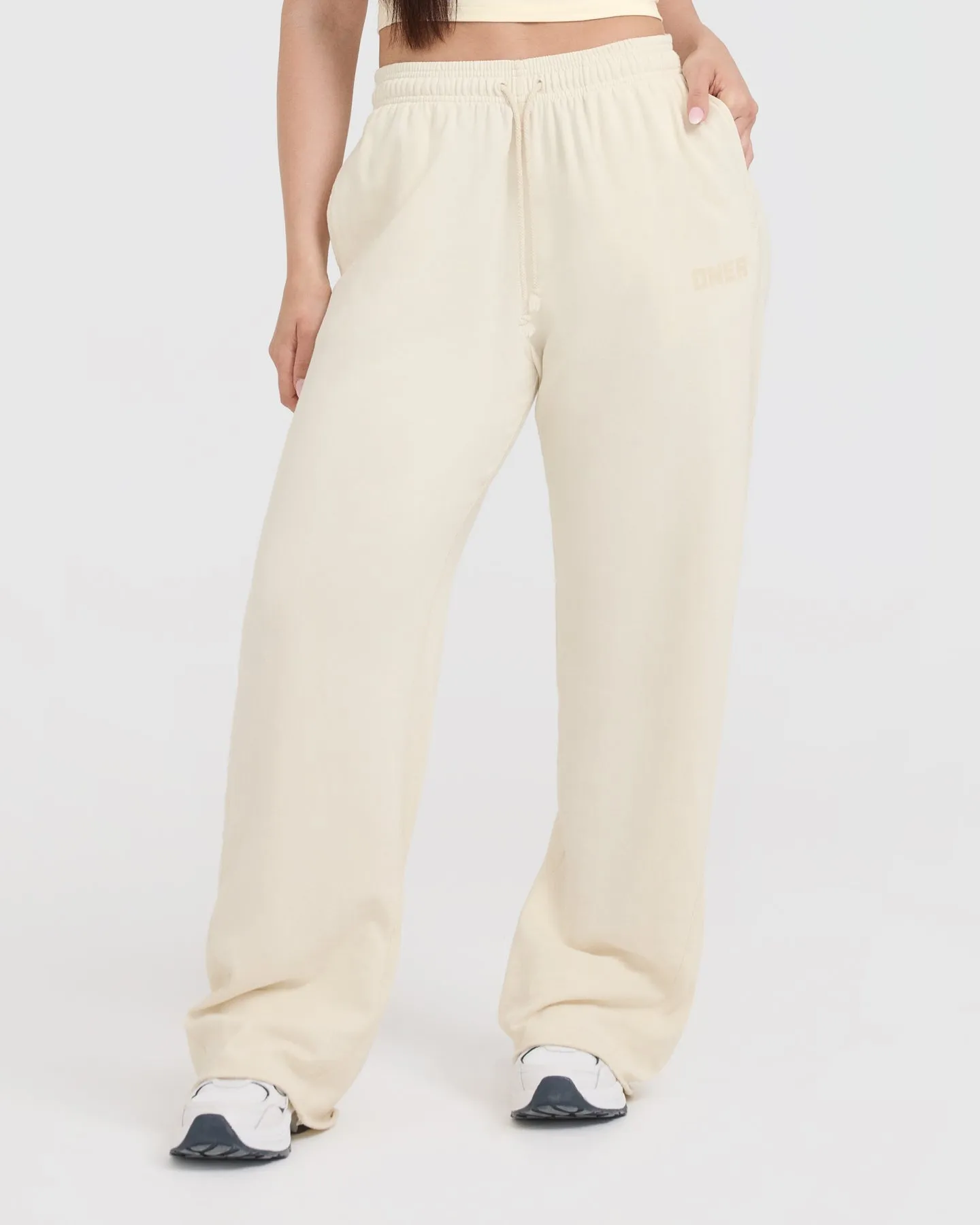 Off White Lounge Wide Leg Joggers at Raw Lounge