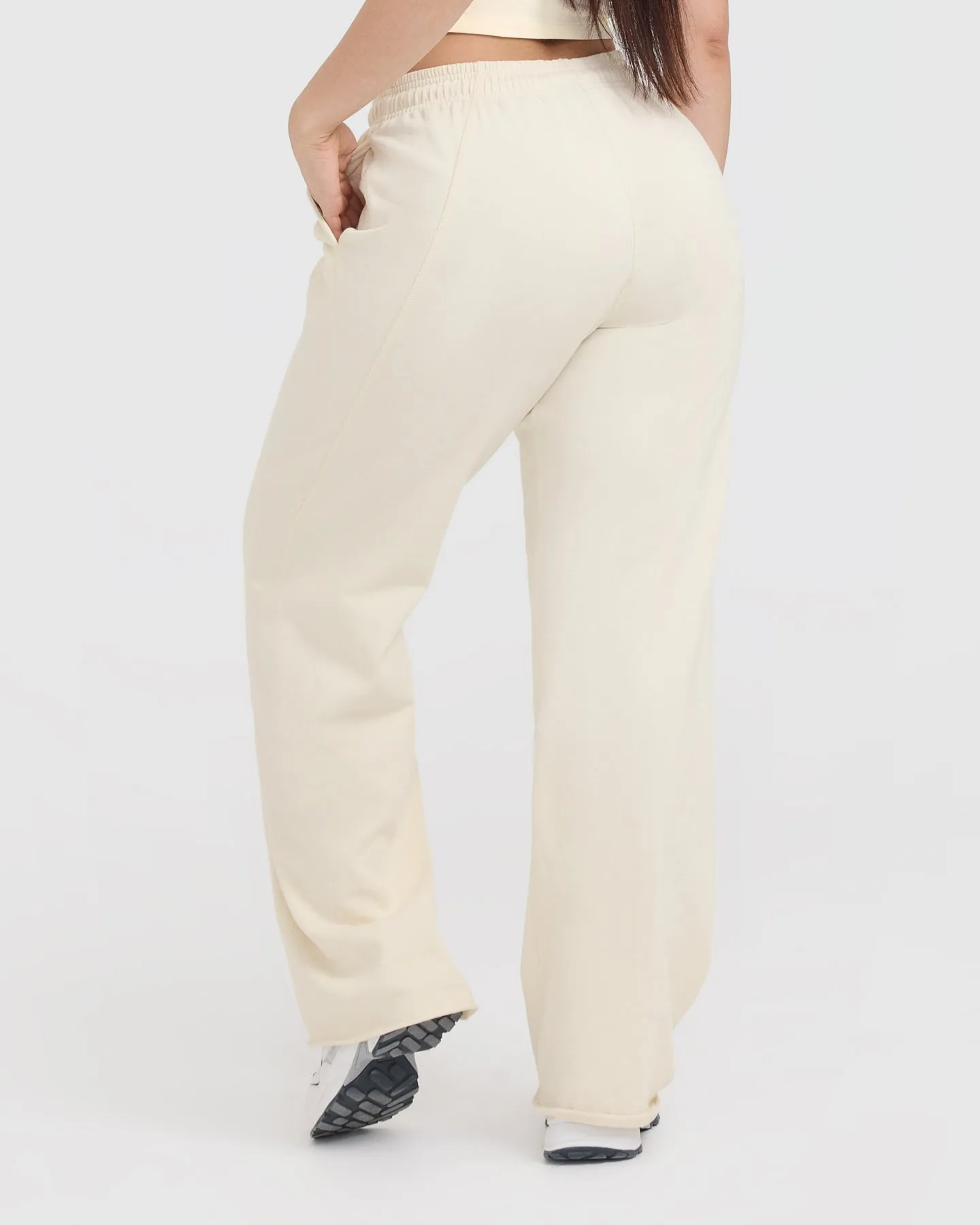 Off White Lounge Wide Leg Joggers at Raw Lounge