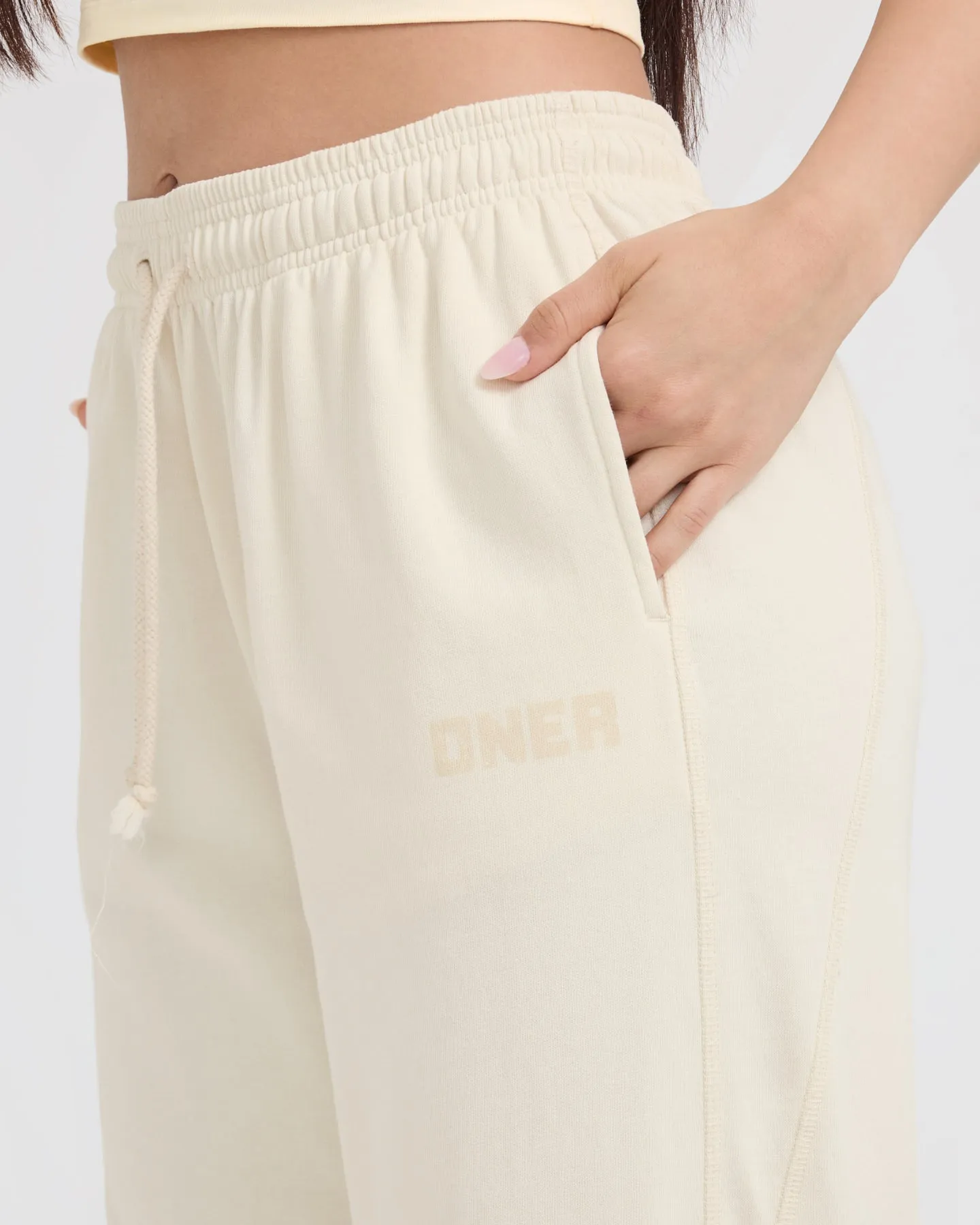 Off White Lounge Wide Leg Joggers at Raw Lounge