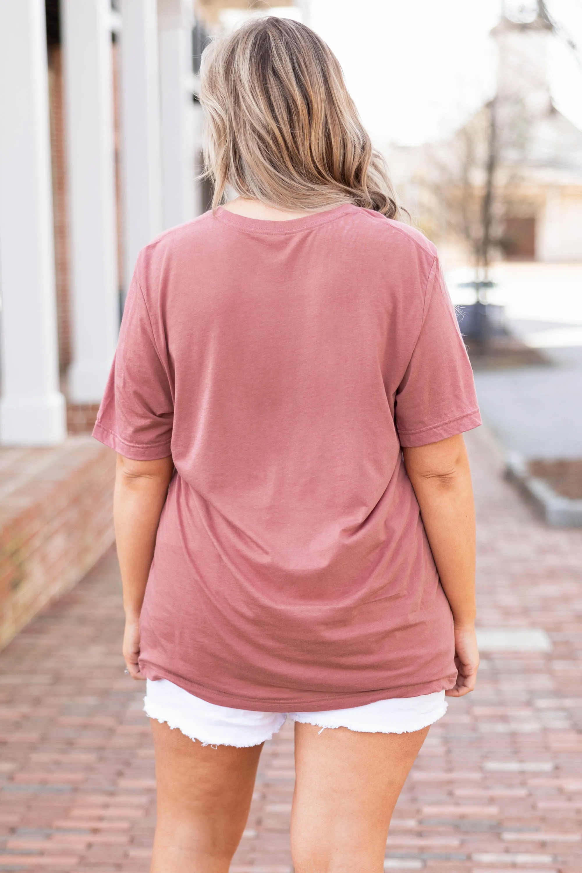 Moonlight Reading Tee in Mauve