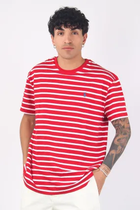 Red and White Riga T-shirt Jersey