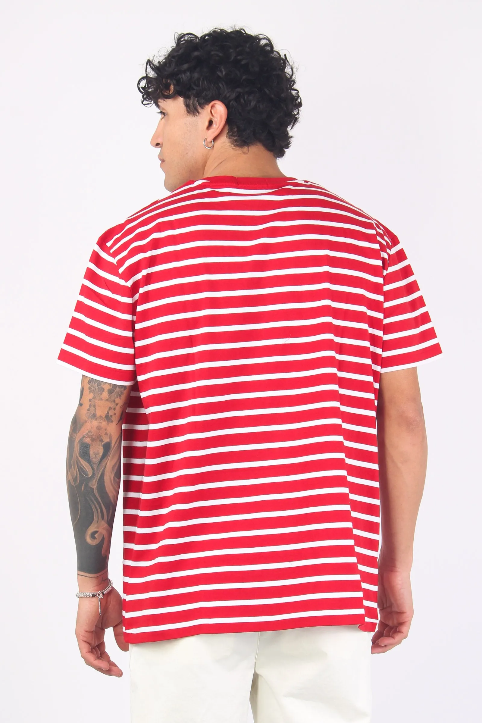 Red and White Riga T-shirt Jersey