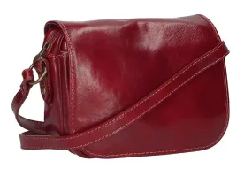 Red debora calfskin bag