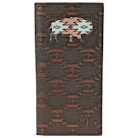 Red Dirt Hat Co Men's Rodeo Wallet Southwest Print Buffalo Inlay - Shop Now.