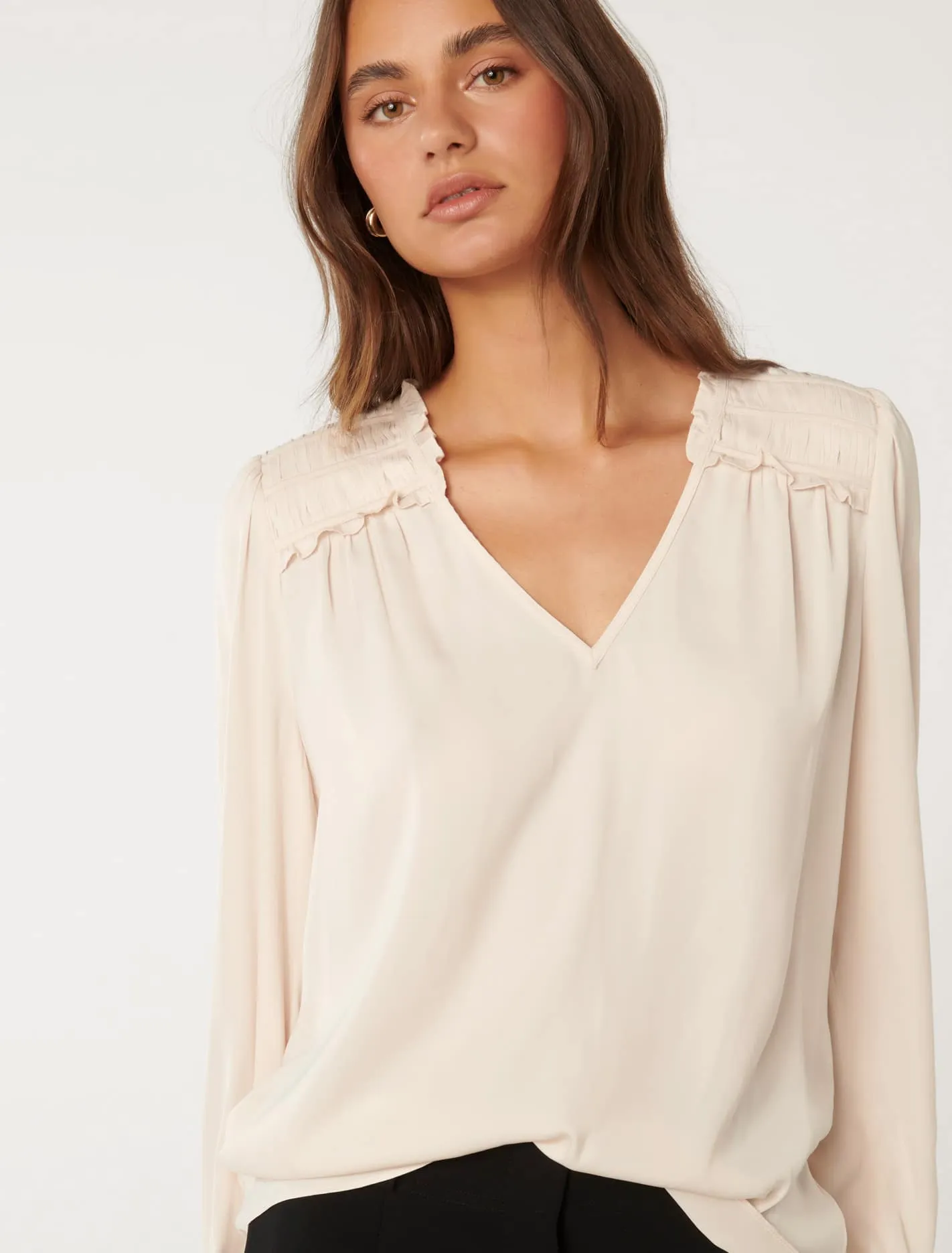 Ruched Shoulder Top - Reese