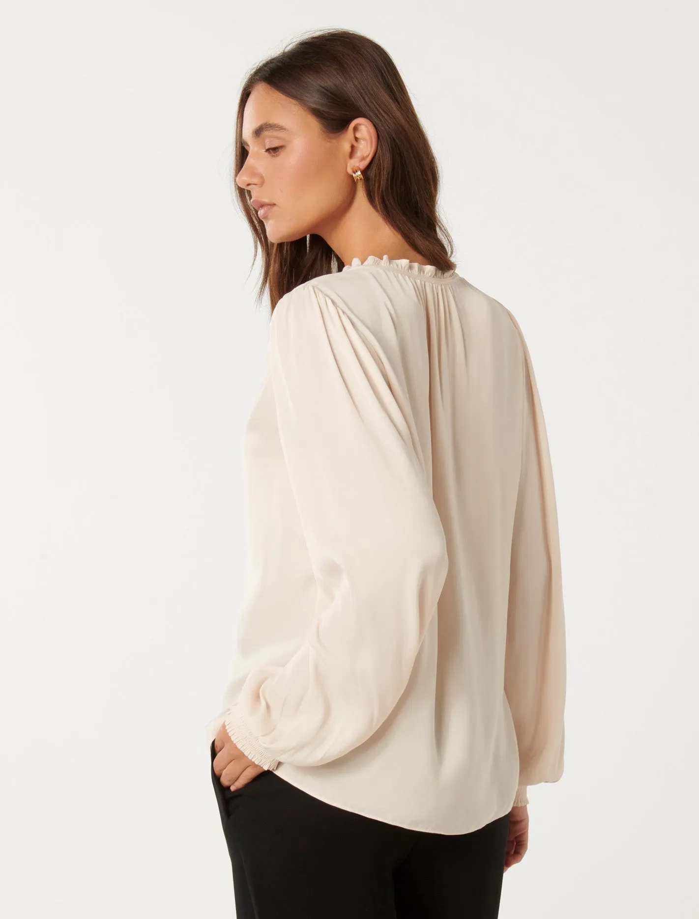 Ruched Shoulder Top - Reese