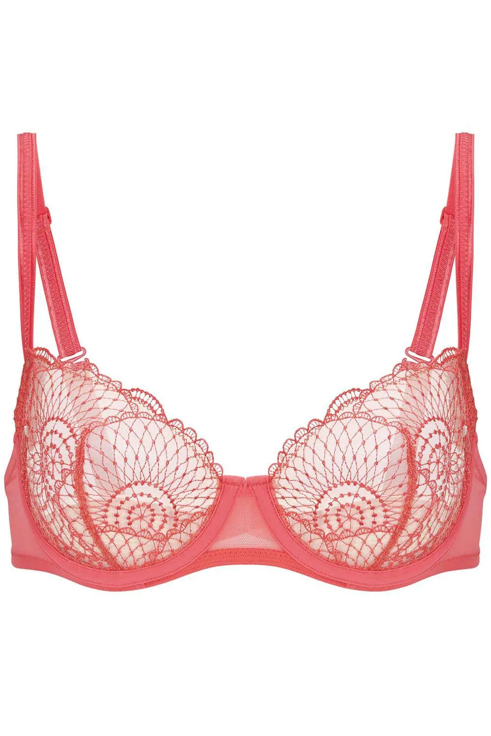 reflet underwired half cup bra