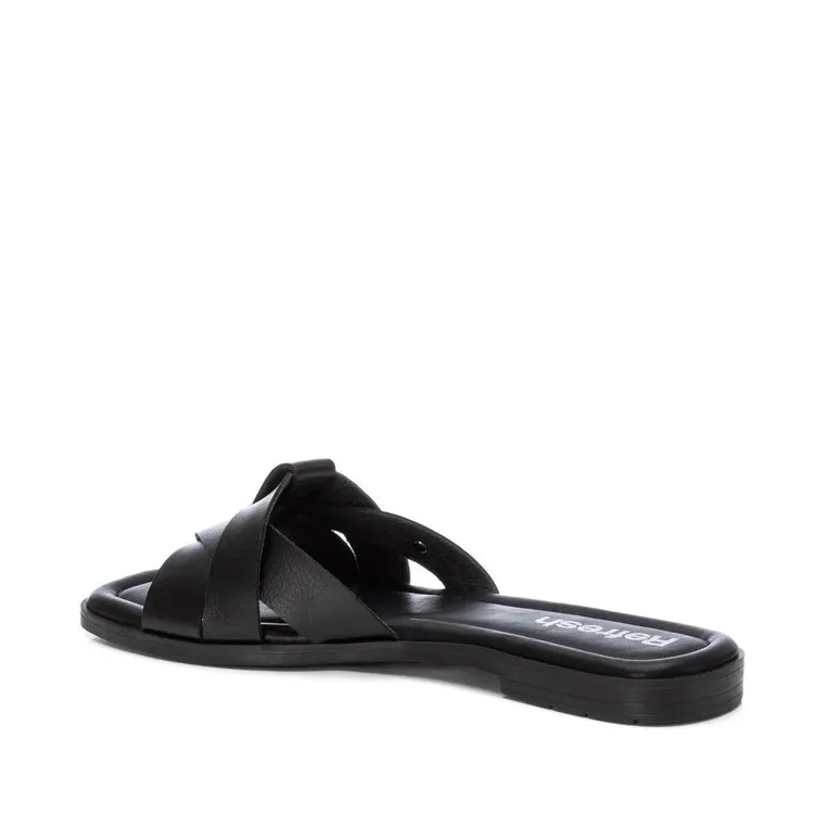 Refresh 171551 Black Flat Sandals Women