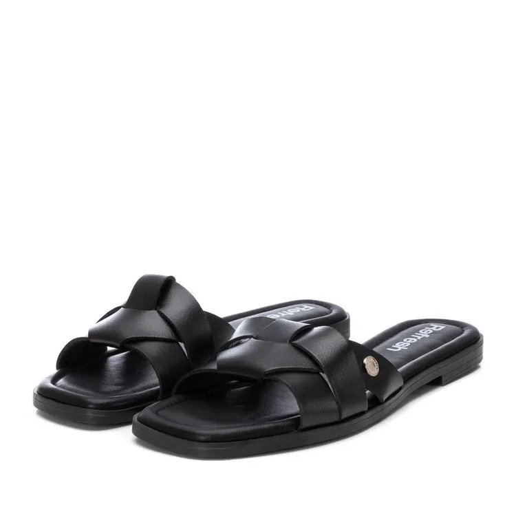 Refresh 171551 Black Flat Sandals Women