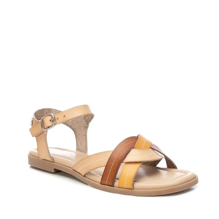 Sandali Donna Beige Flat - Refresh 171936