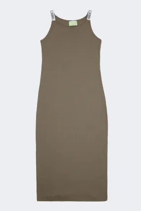 Tank Dress with Rib Detail