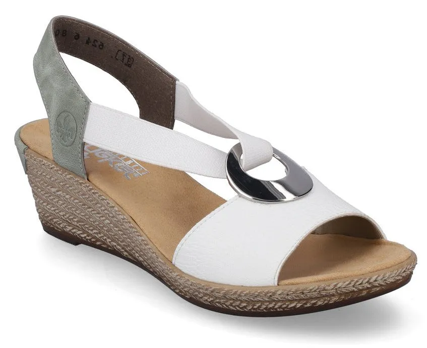 Rieker 624H6-80 Women's Slip-On Sandals