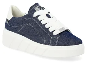 Leather Lace Up Casual Trainer