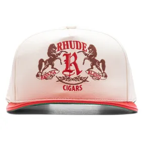 Roccia Cigar Hat - Cream/Red