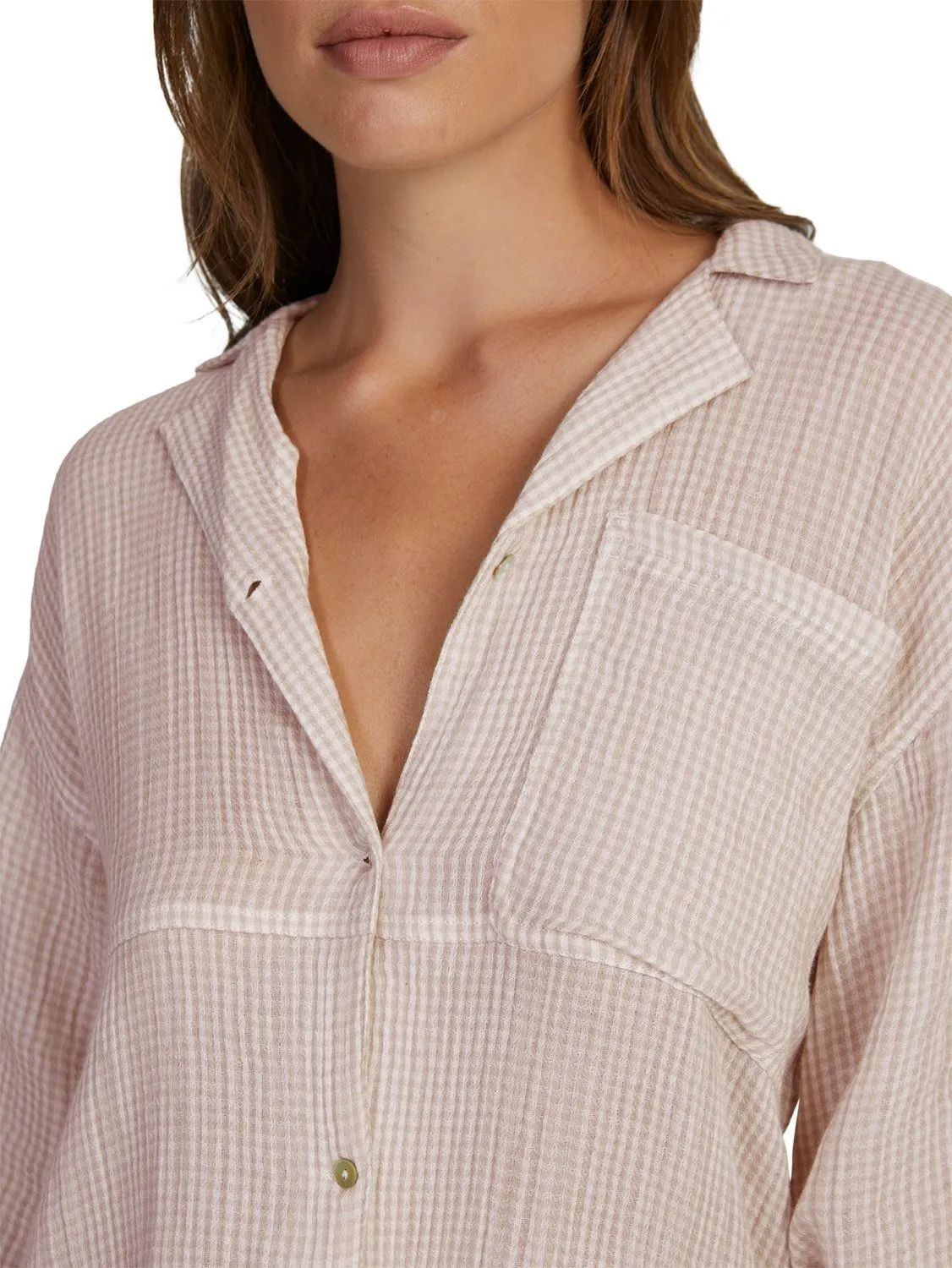 Chasing Sun Days Woven Top Roxy Ladies