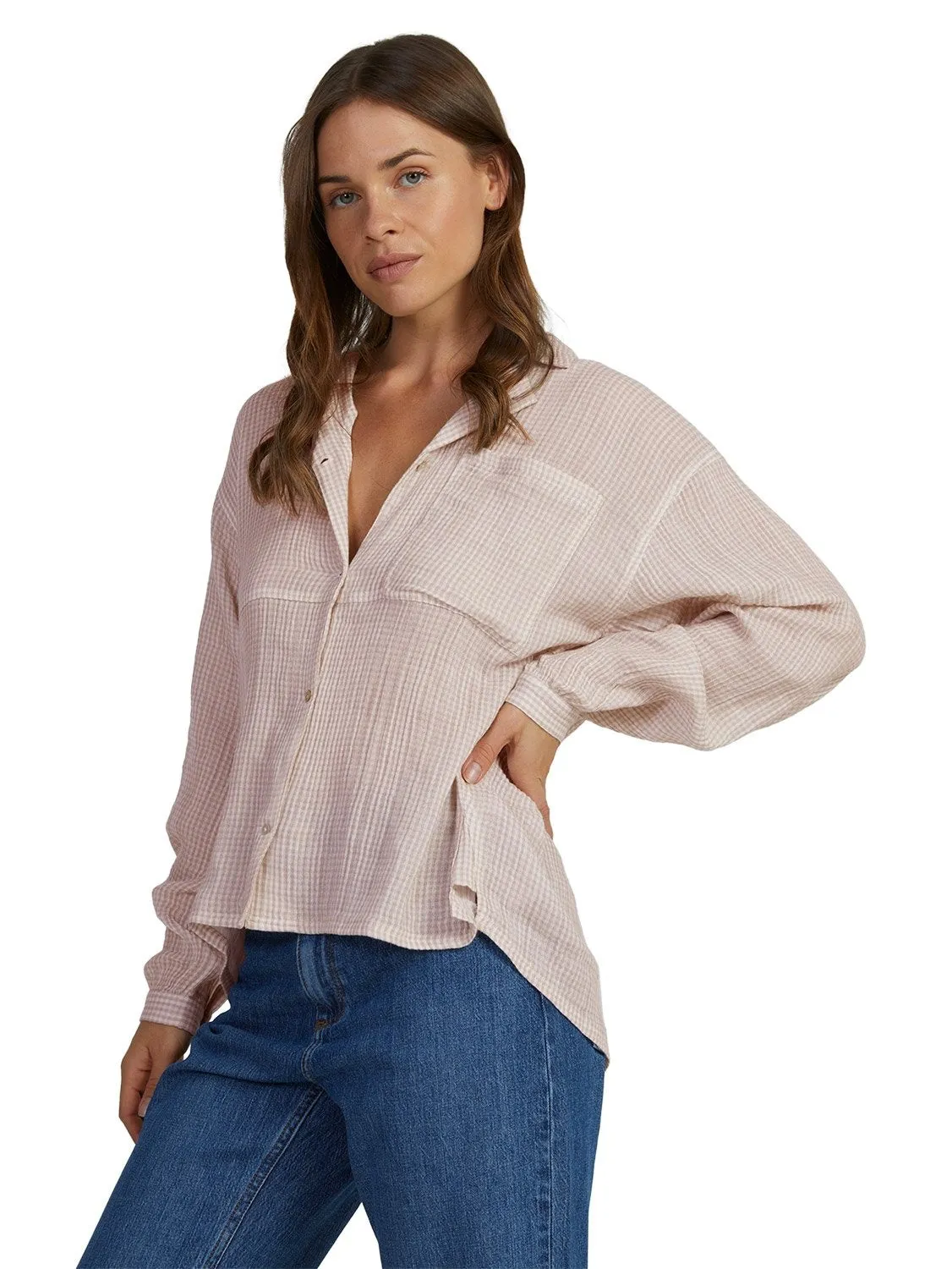 Chasing Sun Days Woven Top Roxy Ladies