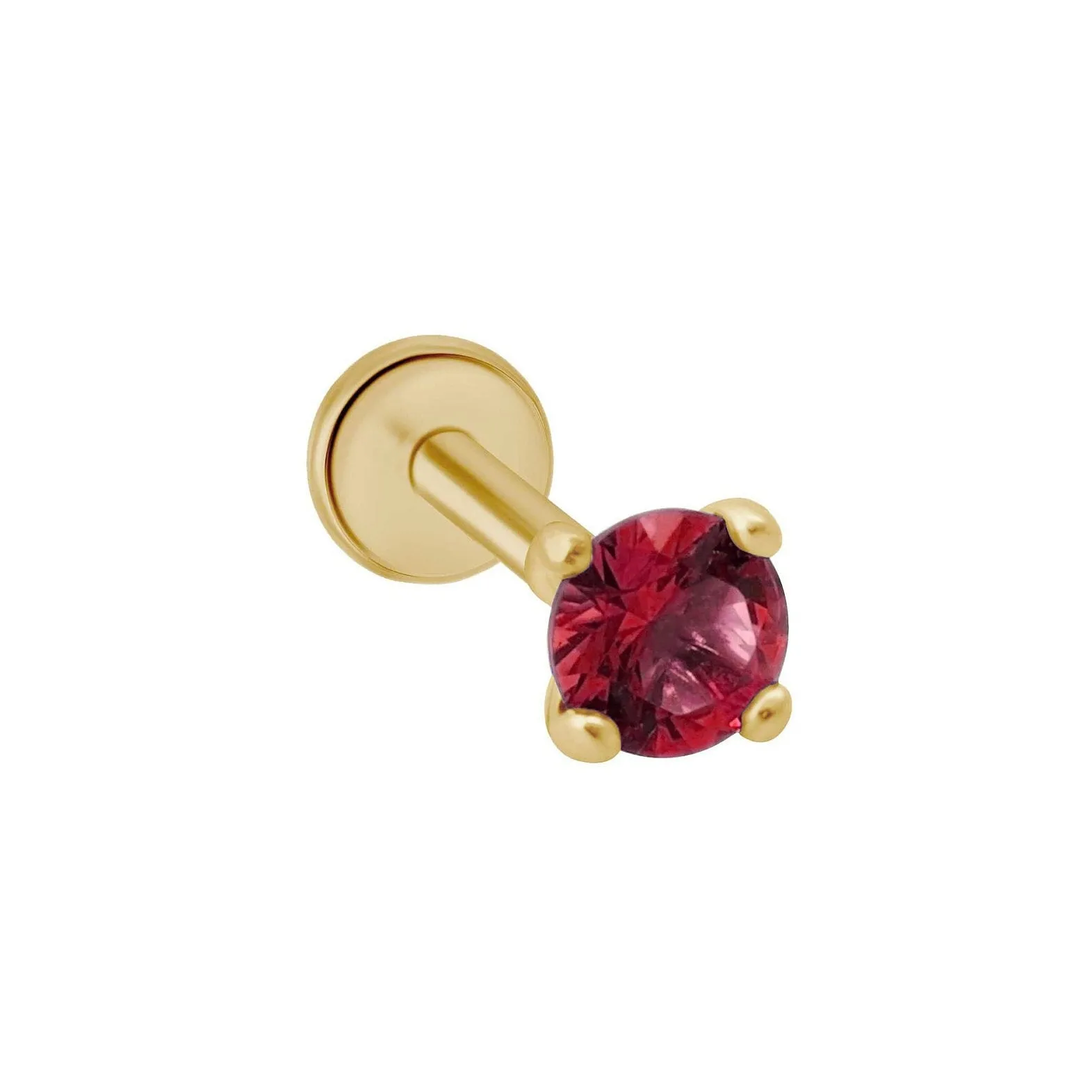 Ruby Cartilage Flat Back Earring