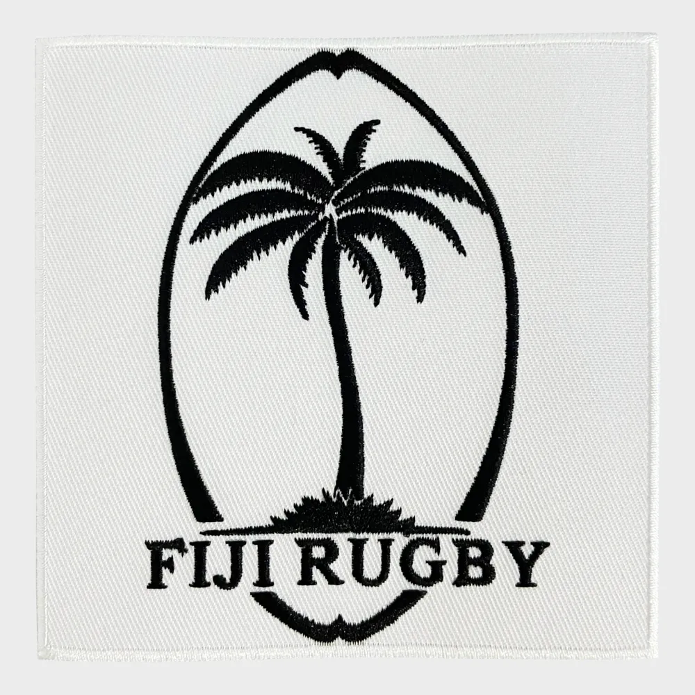 Rugby Vintage - Fiji Tipped Polo Shirt - White/ Black