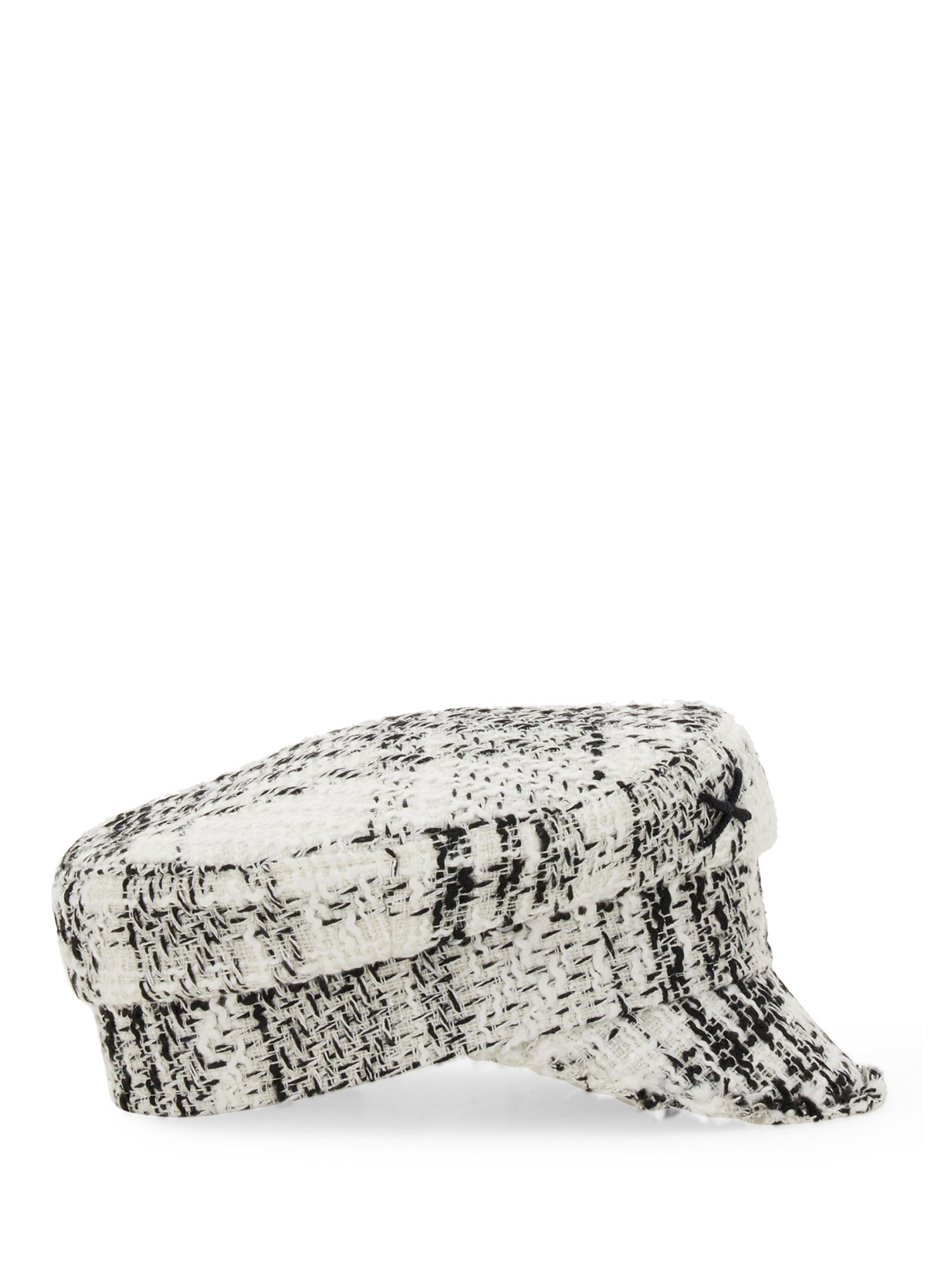 BAKER BOY HAT WITH CHECK PATTERN