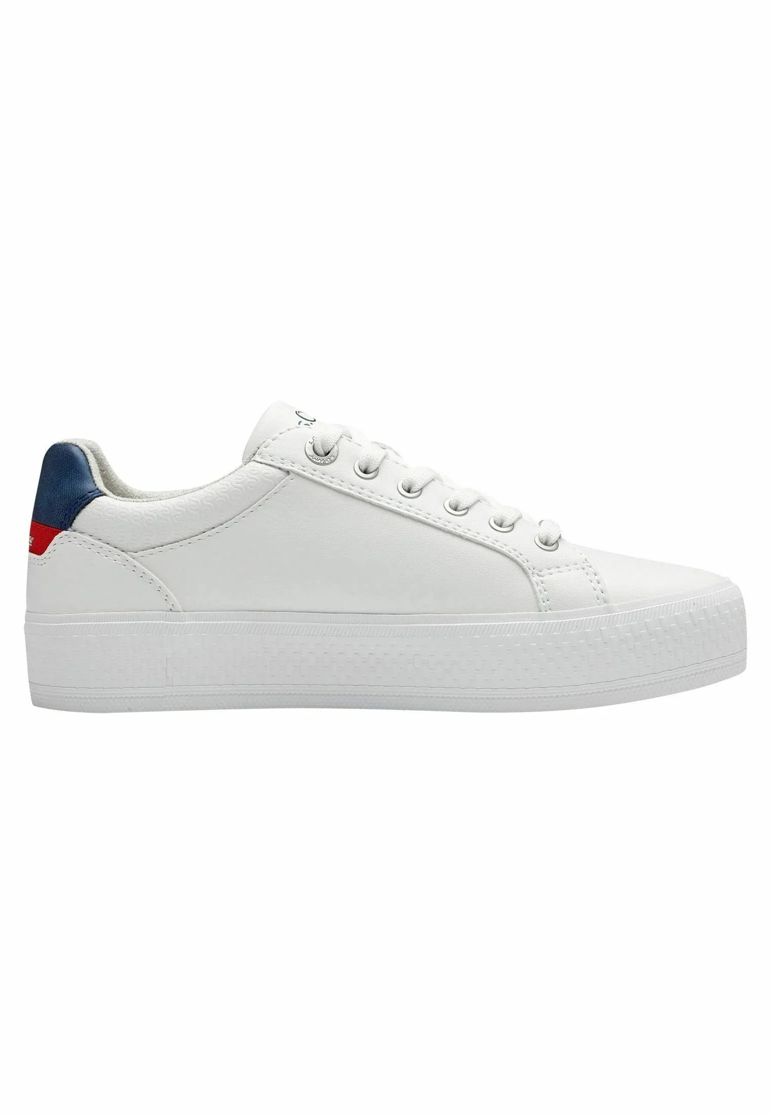 Stylish White/Navy S Oliver Trainer