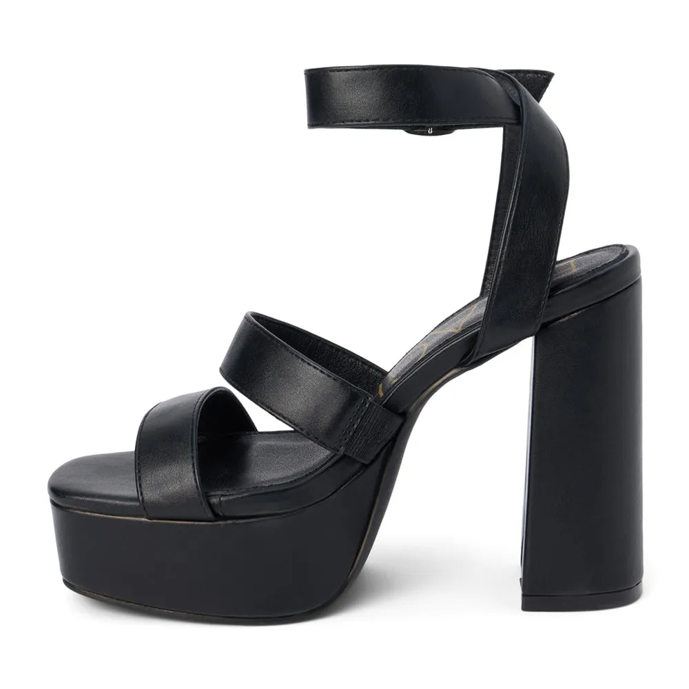 Savage Ankle Strap Block Heel Platform Sandals