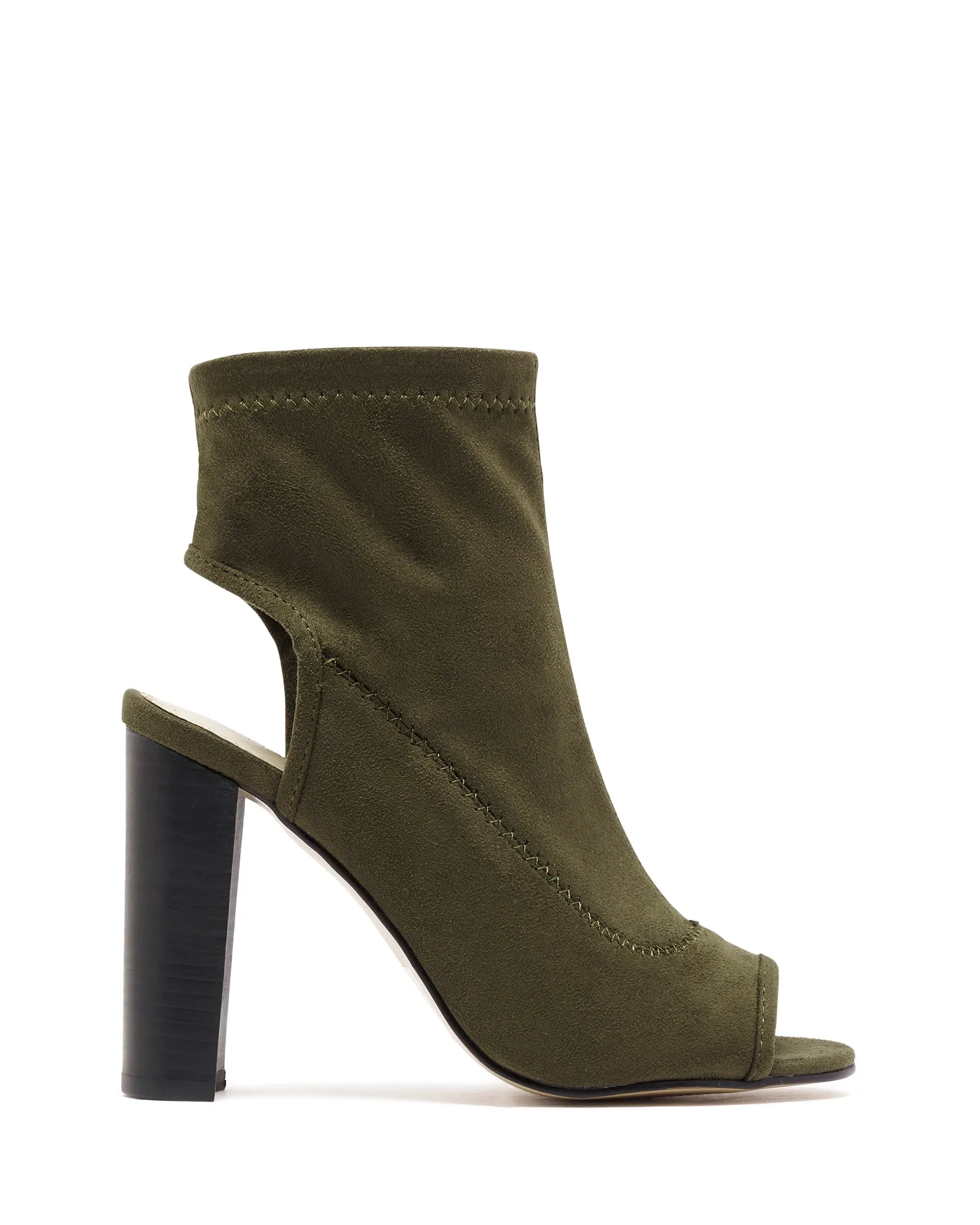 Selma Heel Olive Stretch Microfibre *FINAL SALE*