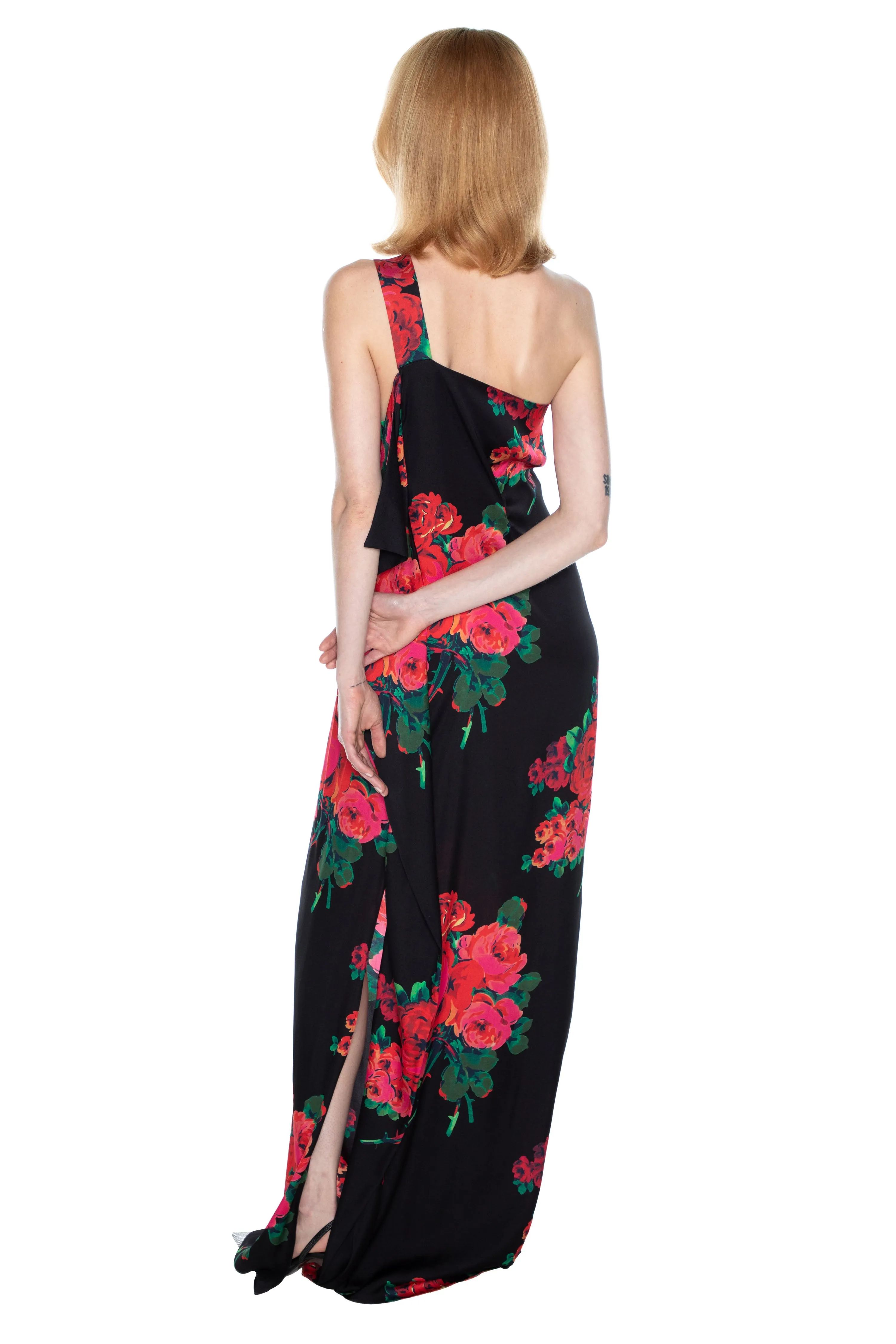 'SEVILLE ROSE' ONE SHOULDER GOWN