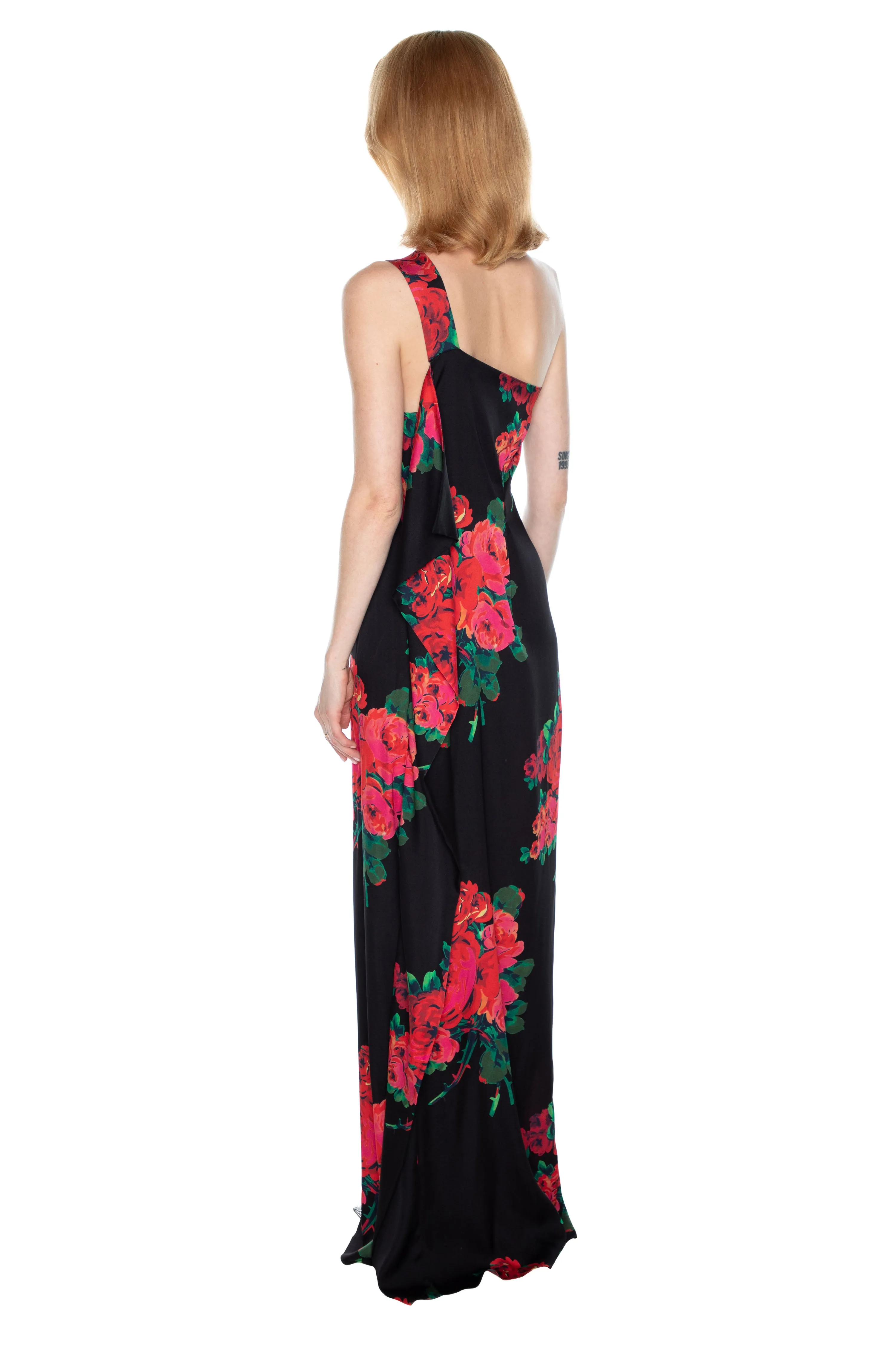 'SEVILLE ROSE' ONE SHOULDER GOWN