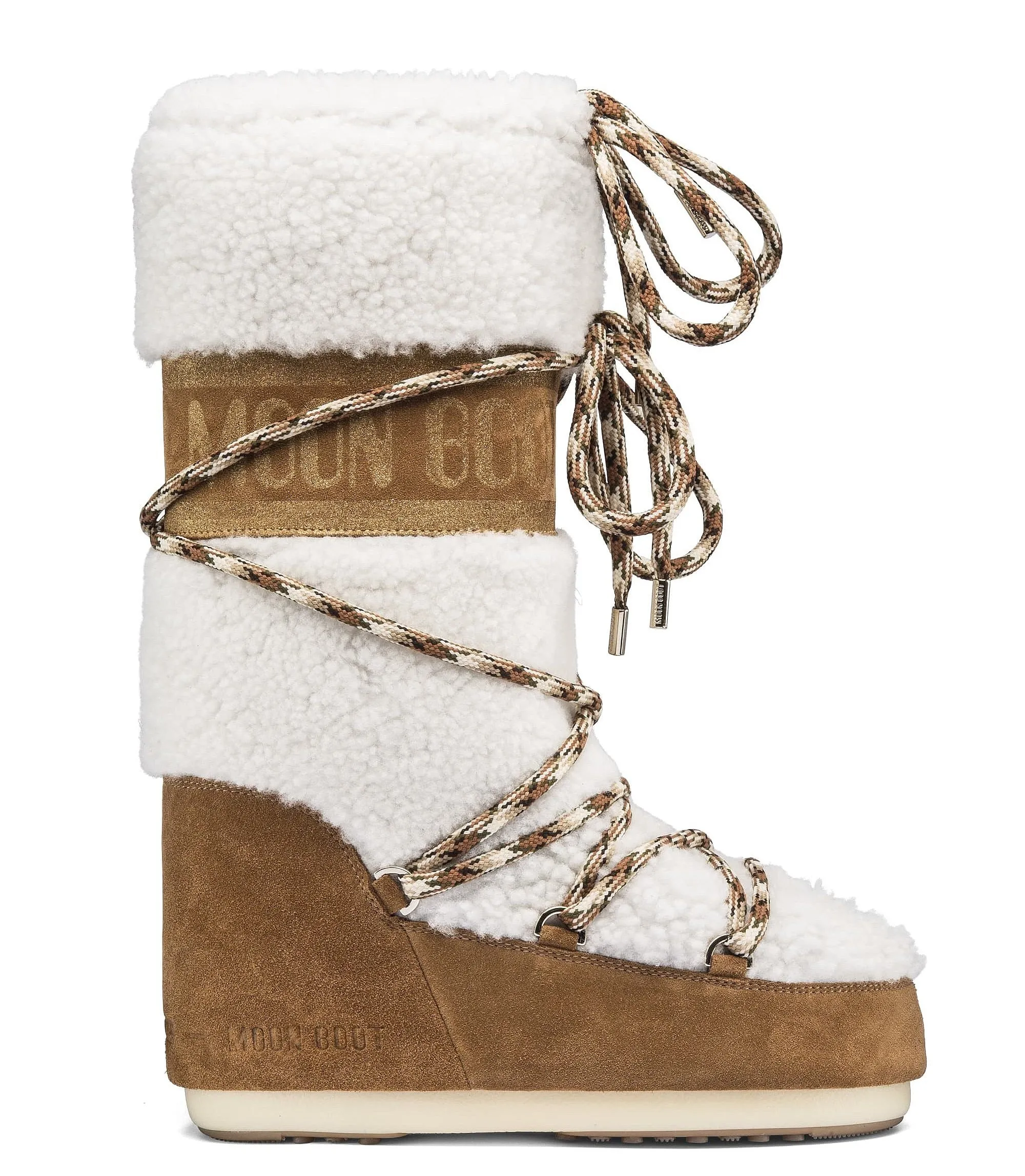 shoes Tecnica Moon Boot Shearling - Whisky/Off White - women´s