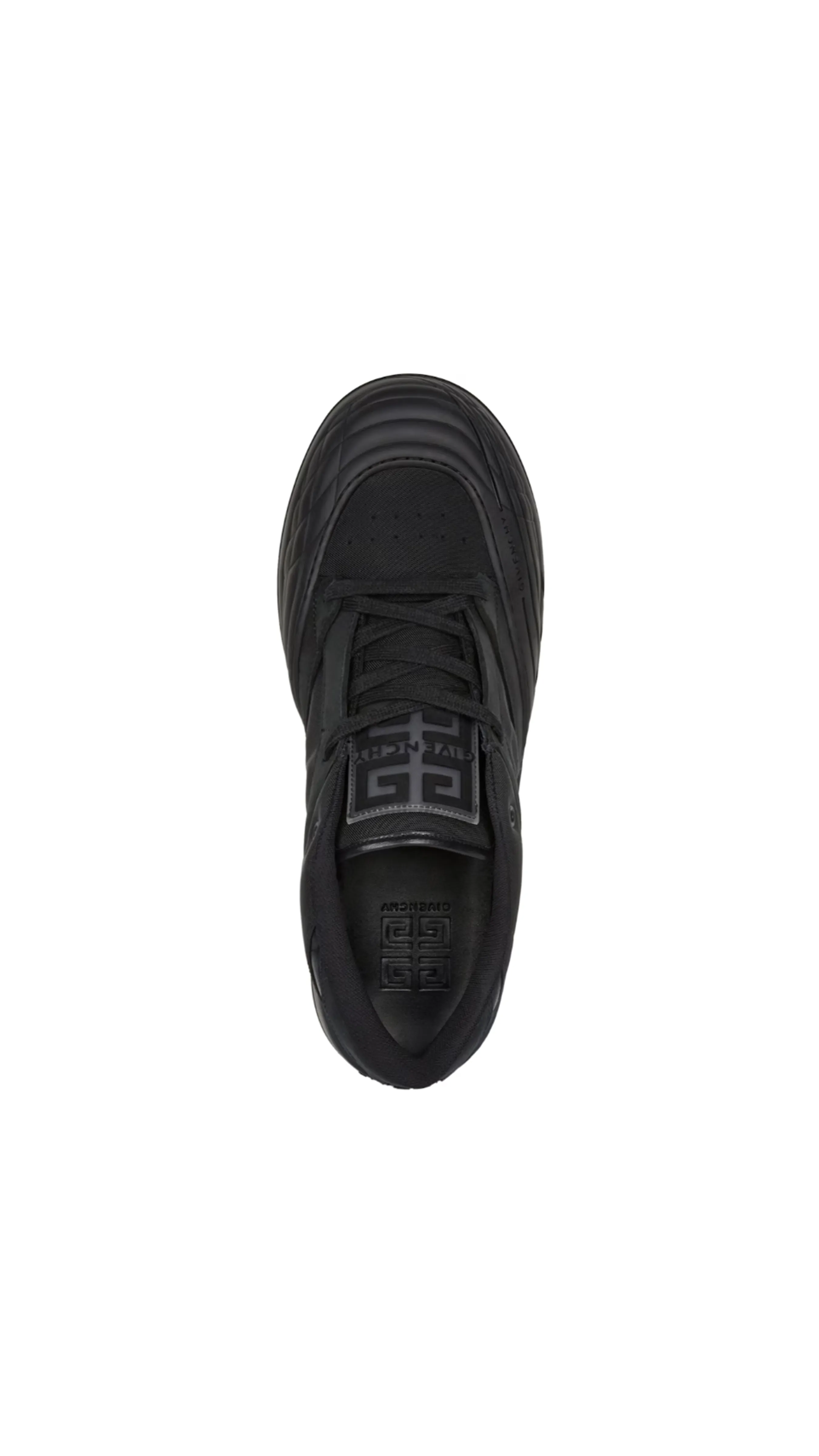 Skate Sneakers in Nubuck and Synthetic Fiber - Black