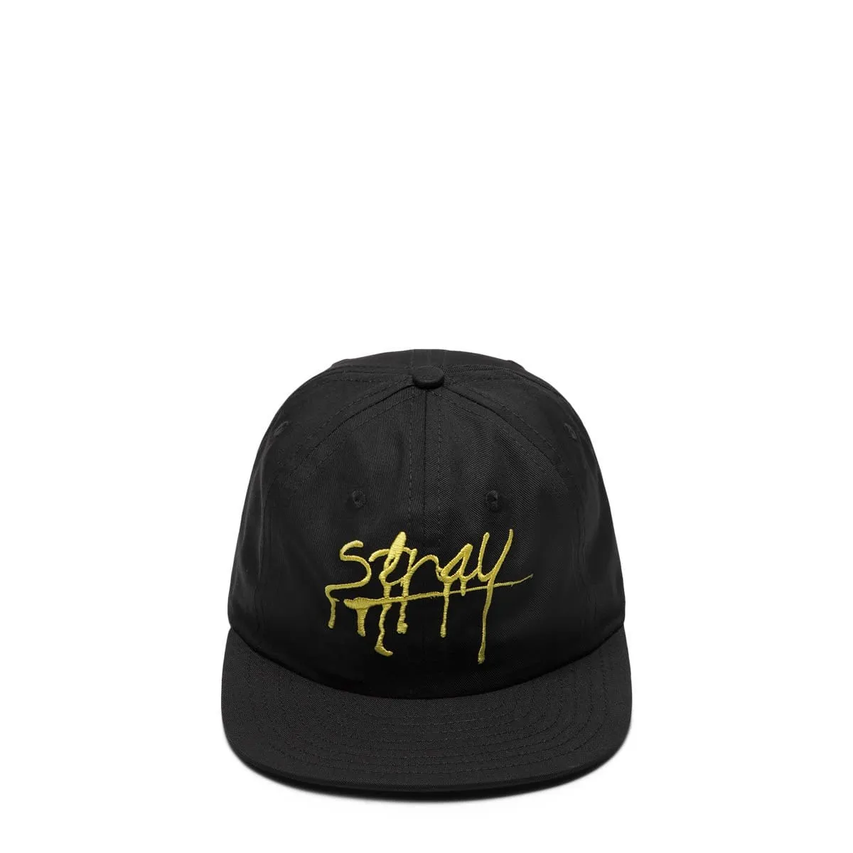 SLIT 6 PANEL HAT Black