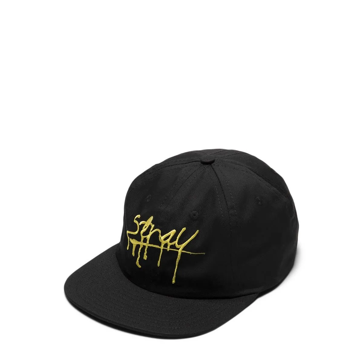 SLIT 6 PANEL HAT Black