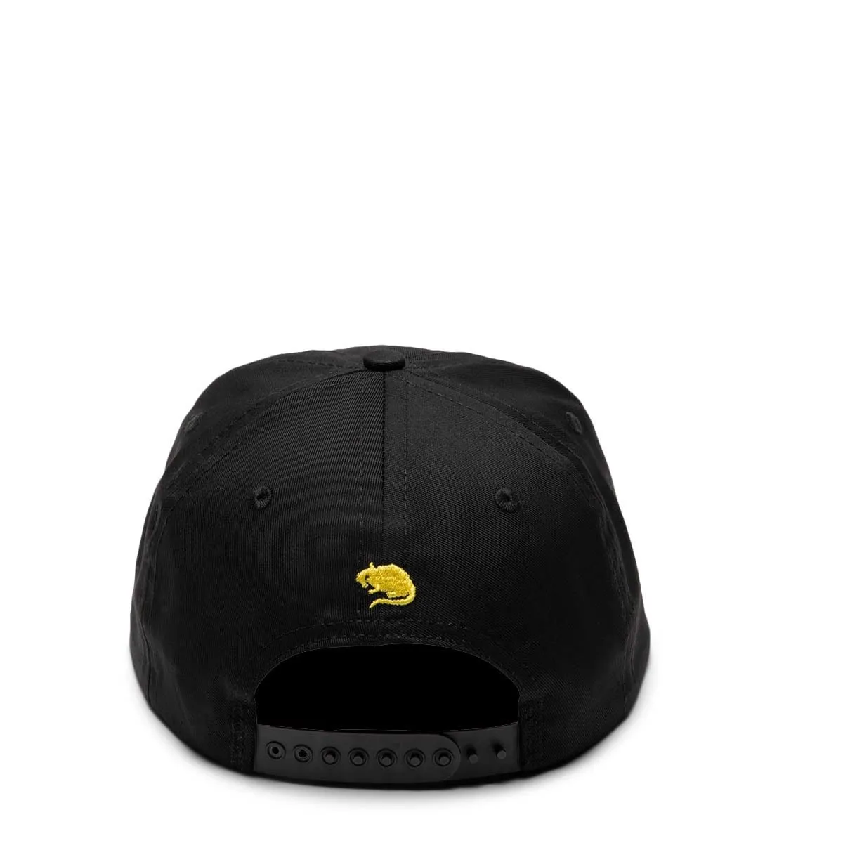 SLIT 6 PANEL HAT Black