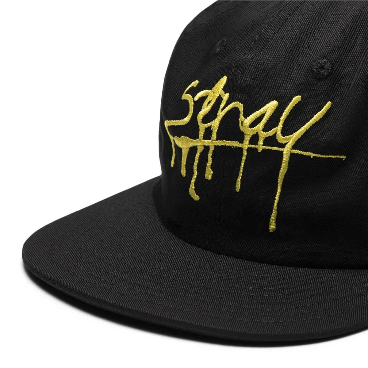 SLIT 6 PANEL HAT Black