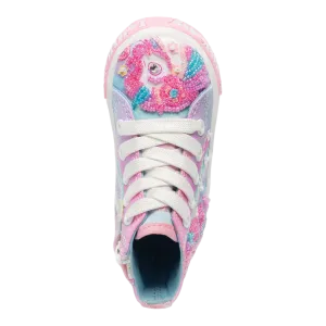 Sneakers bambina unicorn bianco Cod: LKED3478