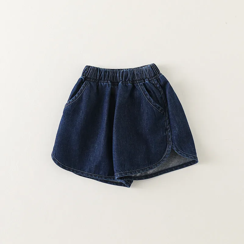 Solid Color Girls Shorts Wholesale - Baby Kids 240409284