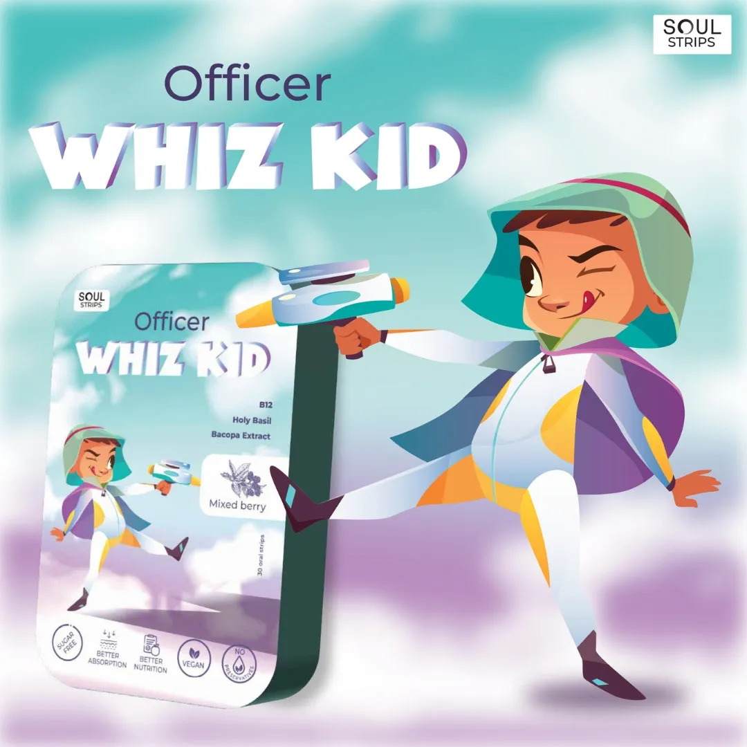 Soul Strips Kids Officer Whiz Sugar-Free Mixed Berry Flavor