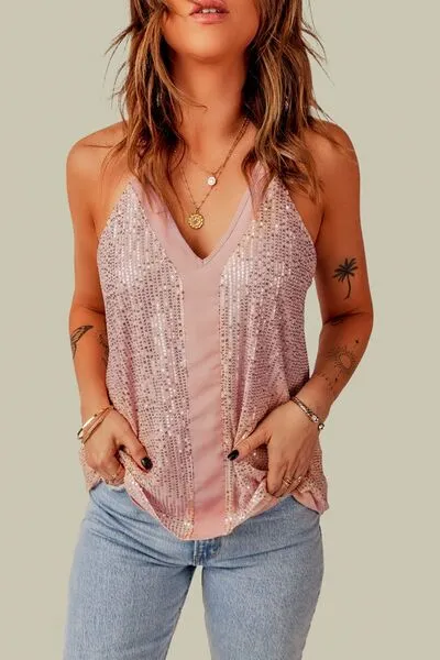 Sparkly Sleeveless Top