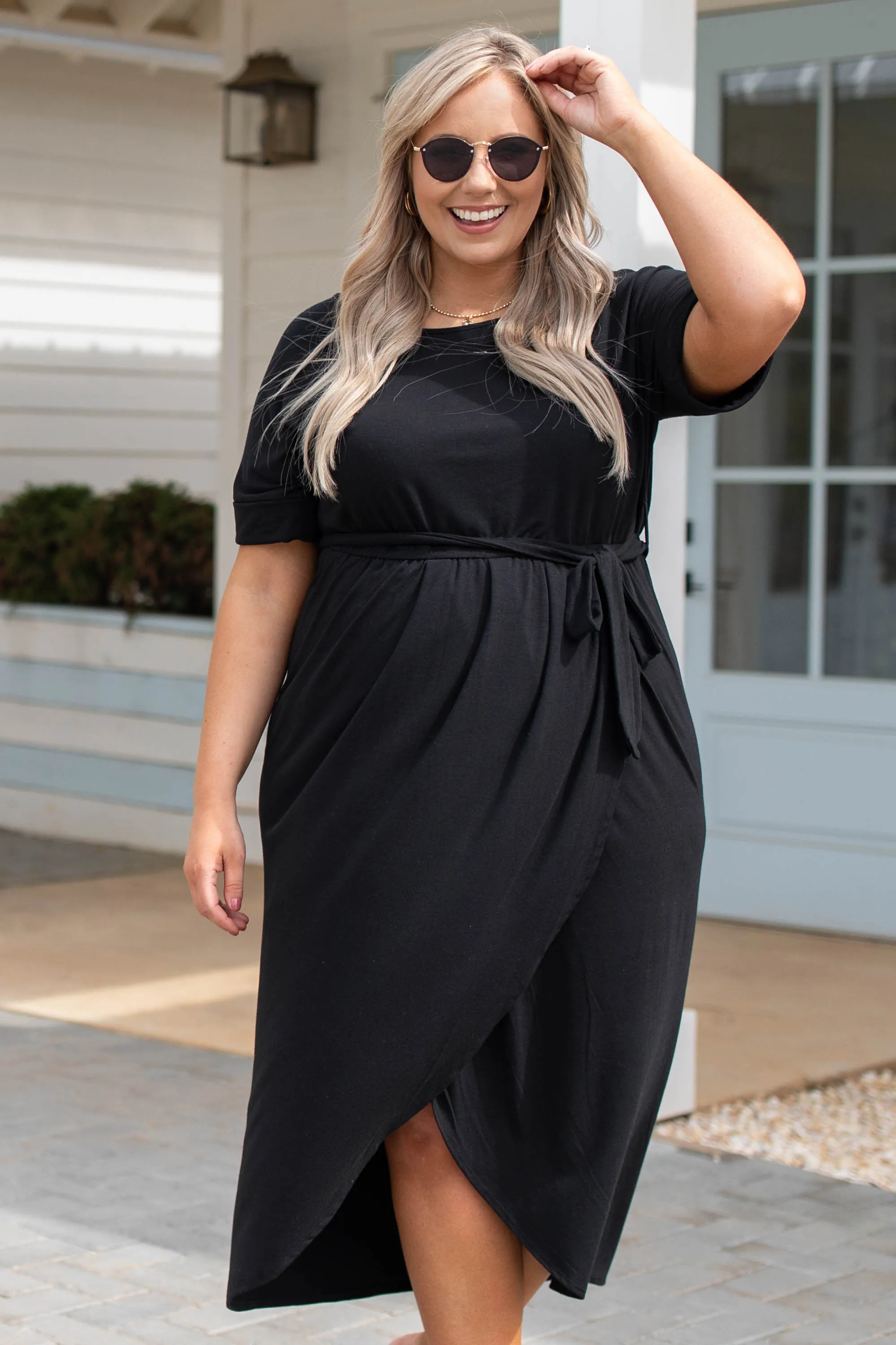 Speechless Sleeveless Fit & Flare Dress - Black