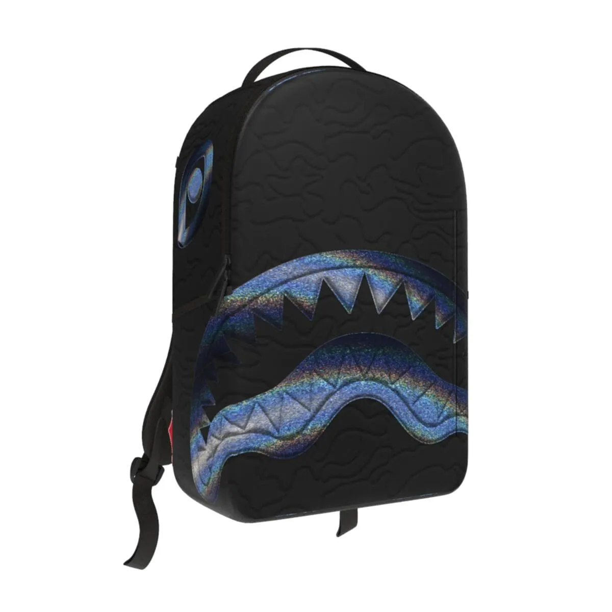 Sprayground Black Quilted Iridescent Backpack