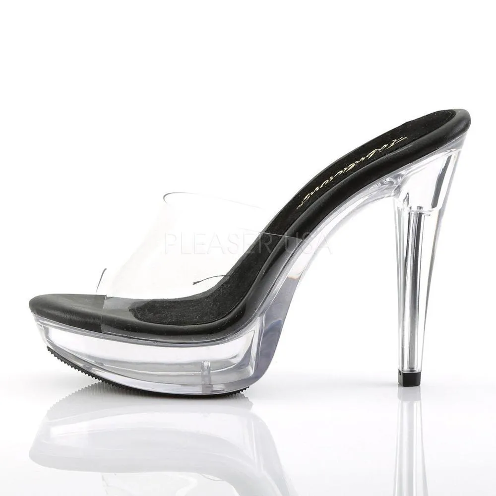 Black Vinyl Platform Slide SS-COCKTAIL-501