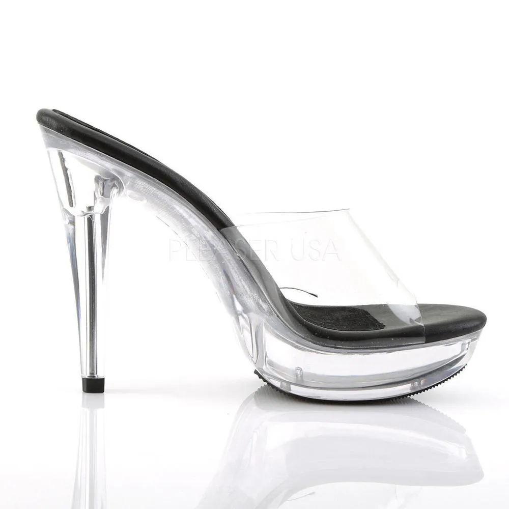 Black Vinyl Platform Slide SS-COCKTAIL-501