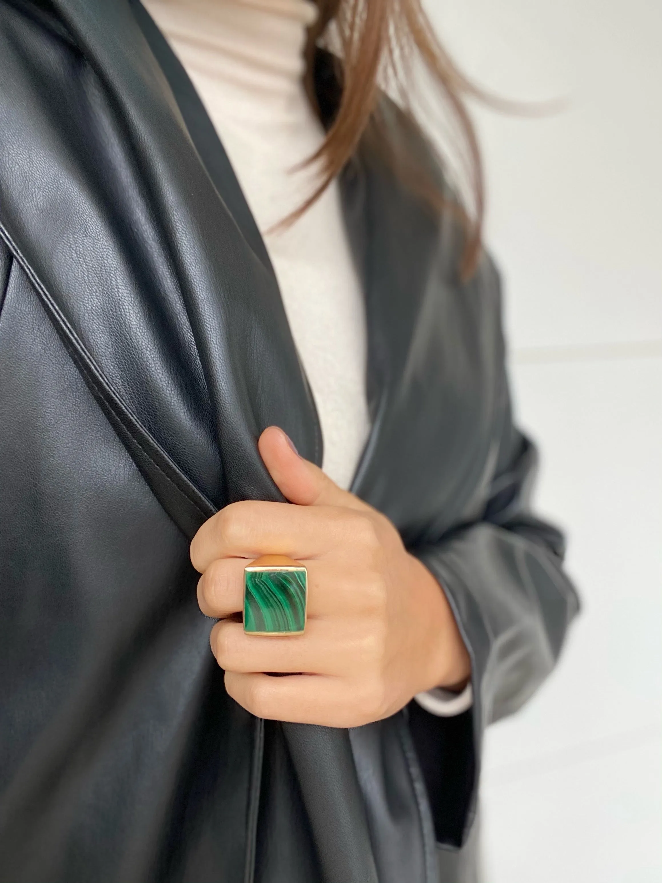 Stella Green Stone Ring