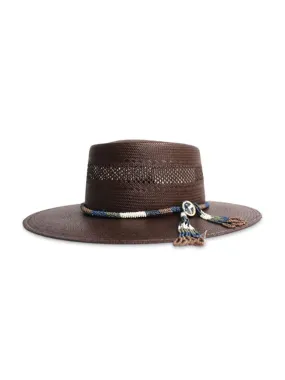 Women's Stetson Tellus Shantung Chocolate Straw Cowboy Hat