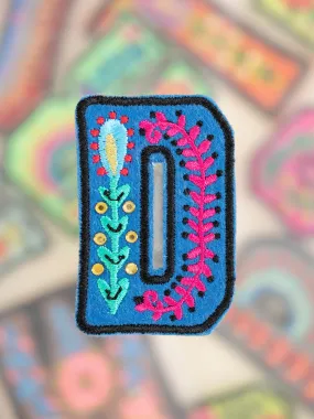 Stick-On Letter Patch - D