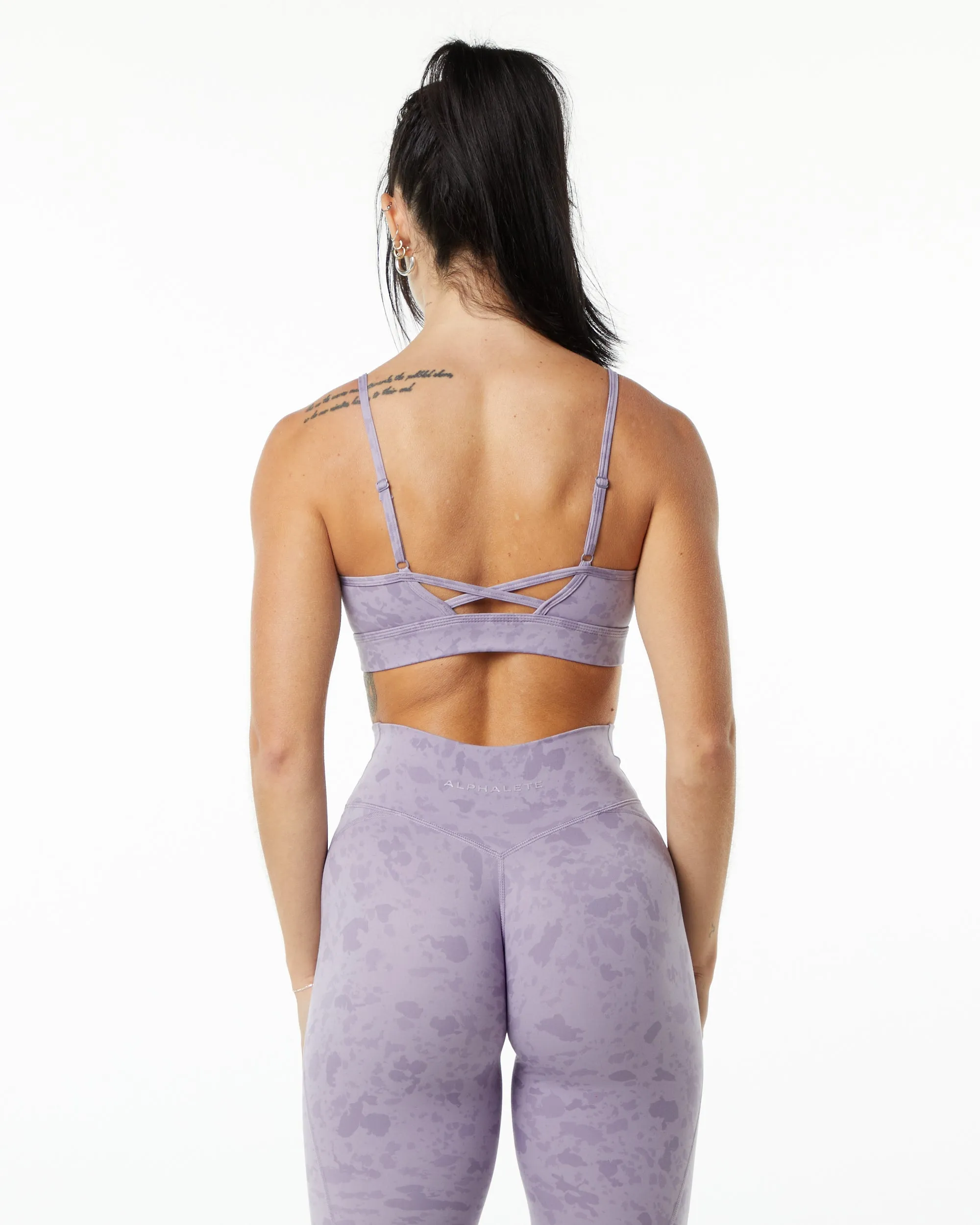 Limitless Bra Pebble Print Misty Lilac