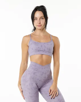 Limitless Bra Pebble Print Misty Lilac