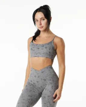 Contemporary Surface Limitless Bra - Stone Grey Pebble Print